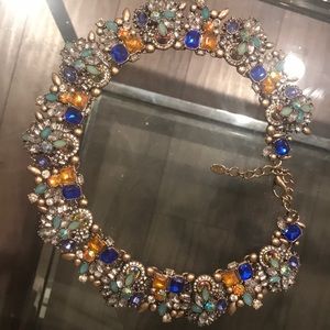 Multi color crystal necklace from Zara